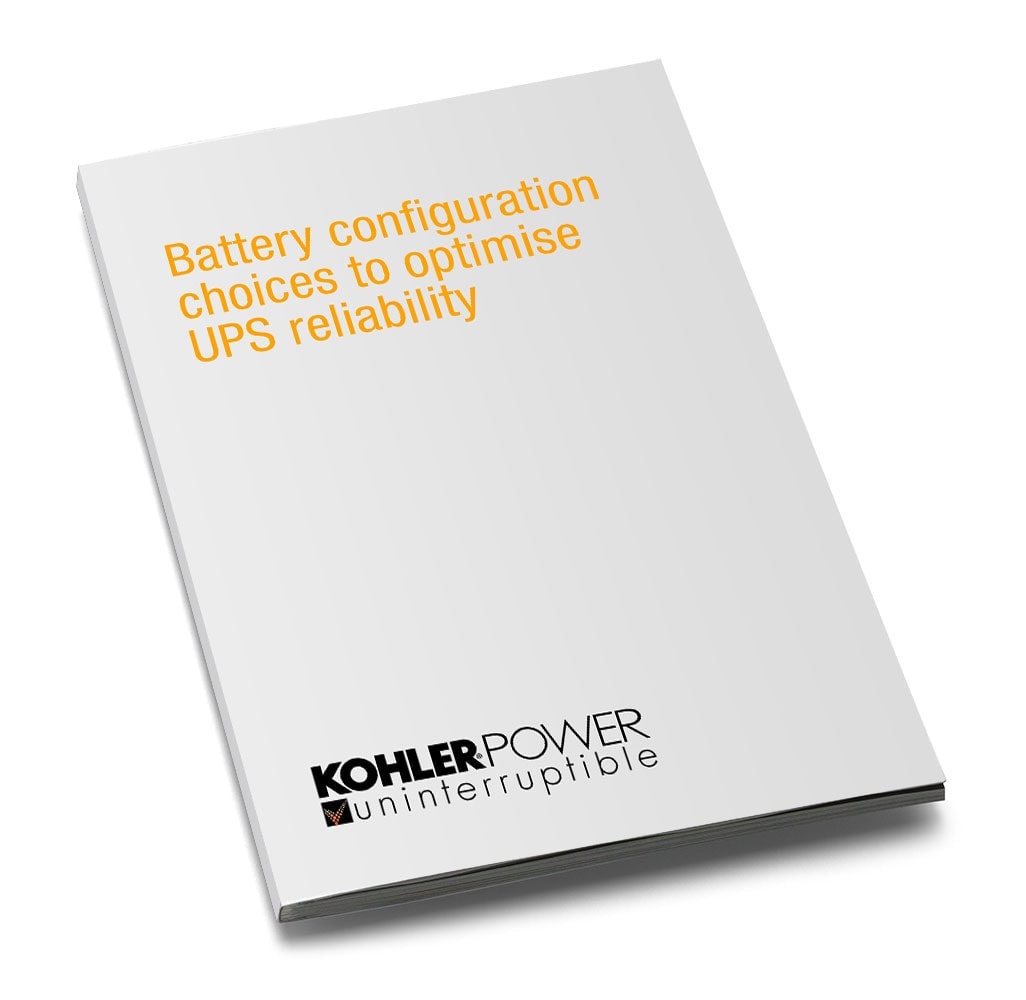 Battery configuration choices to optimise UPS reliability