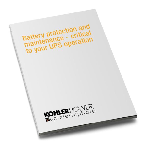 Battery protection and maintenance – critical to your UPS operation