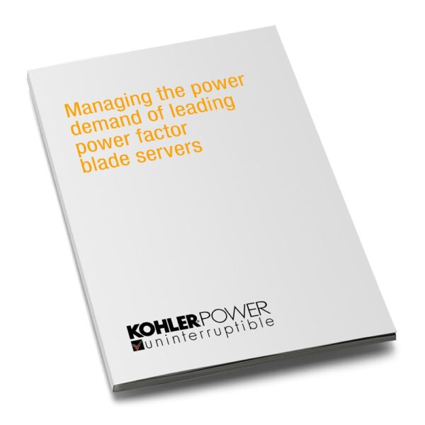 Managing the power demand of leading power factor blade servers