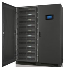 Fig. 2 A high power, fully modular, hot-swappable UPS system meeting a data centres